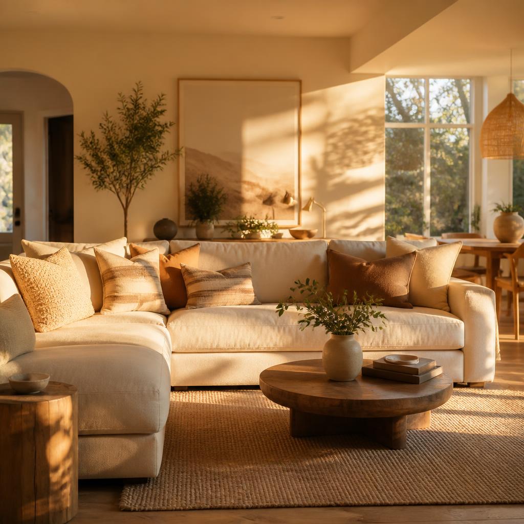 Pristine modern living room